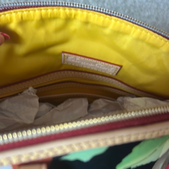 Dooney & Bourke Floral Tote Bag - Red and Green - Picture 4 of 6